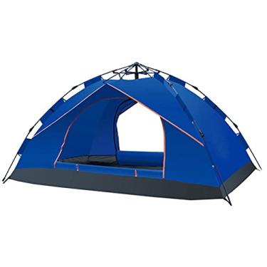 Imagem de AkosOL Barraca de acampamento ao ar livre para turistas, barraca dobrável para piquenique, barraca de abertura rápida simples para família, festa ao ar livre, acampamento, 3