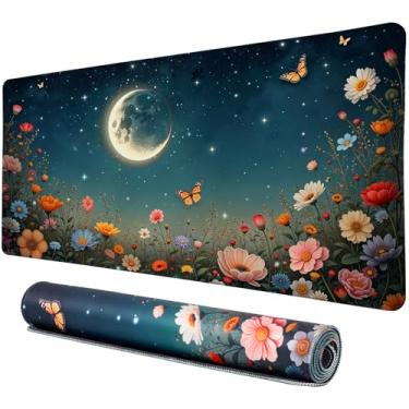 Imagem de Vimorco Tapete de mesa à prova d'água, mouse grande 2GG, mouse estendido, com base de borracha antiderrapante, mouse pad para computador, laptop, teclado para mulheres, meninas, trabalho, jogos