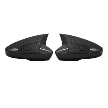 Imagem de Capa Para Espelho Retrovisor Lateral De Carro, Capa De Fibra De Carbono Com Padrão De Asa, Compatível Com Skoda Octavia (EUA)/VW T-ROC 2013-2019(Carbon fiber pattern)