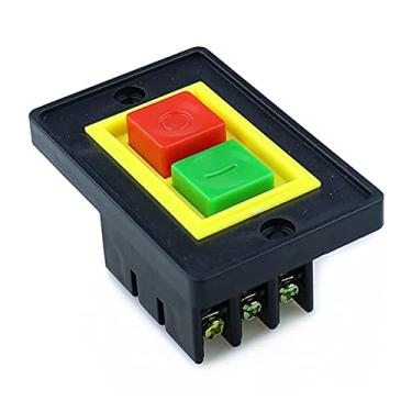 Imagem de Interruptor de botão liga/desliga CA 380V 2KW I/O 6 terminais de parafuso QCS1 75 * 48 * 40 mm