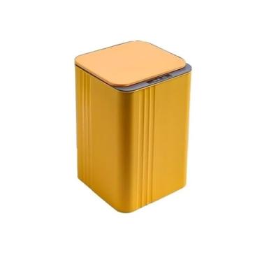 Imagem de Lndoor Lndoor Lixeira de plástico doméstico cozinha banheiro grande lata de lixo com tampa lata de lixo (A)