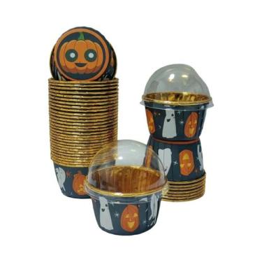 Imagem de Copos De Bolo Descartáveis Estilo Halloween 50pcs Copos Resistentes Ao