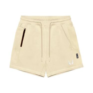 Imagem de Shorts De Corrida Masculinos Com Estampa De Camuflagem, Casuais, Atlet