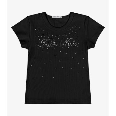 Imagem de Blusa Infantil Em Ribana Trick Nick Preto-Feminino