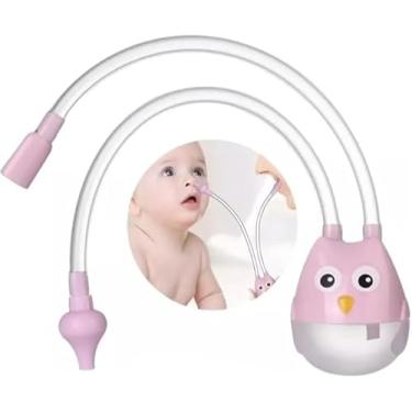 Imagem de Aspirador Nasal Infantil para Bebê, Sugador de Secreção Nasal, Rosa, Livre de BPA