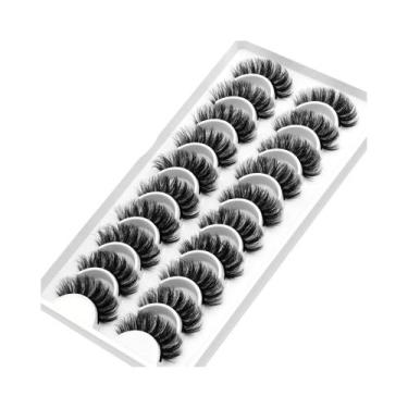 Imagem de Cílios Postiços Fluffy 5D Volume Cat Eye Naturais Longos Macios E Leve