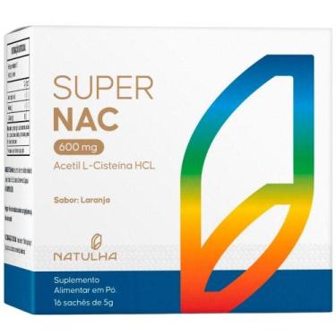 Imagem de Super NAC (Acetilcisteina HCL) 600mg 16 sachês - Natulha, Laranja