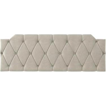 Imagem de Cabeceira Painel Estofada Suspensa 1,60 Cama Box casal (Bege)