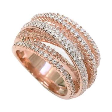 Imagem de Acessórios De Aliança De Casamento Femininos Da Moda, Anéis De Luxo Co