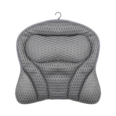 Imagem de Almofada De Banho Luxuosa Com Malha 3D E Suporte Para Pescoço E Costas