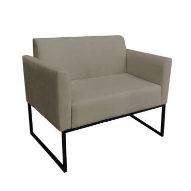 Imagem de Namoradeira Marisa Suede Marrom Rato Preto