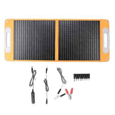 Imagem de TOPINCN Kit de Painel Solar Portátil de 60 W, Carregador Solar Dobrável Monocristalino de Alta Eficiência Com Saída USB Tipo C DC, IP65 para Acampamento, Estação de Energia de