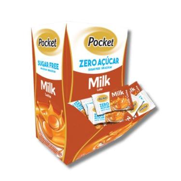 Imagem de Bala Pocket Leite Zero Açúcar Display com Unidades RI014