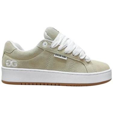 Imagem de Tênis Double-G Easy Bege Branco Skate Camurça Masculino DGSC0019-Masculino