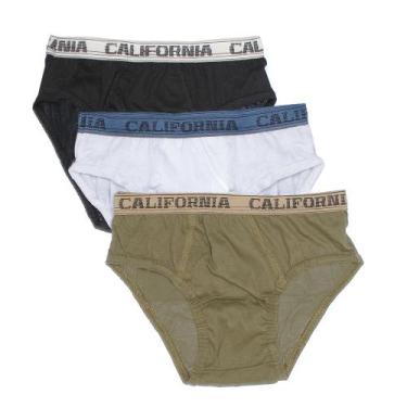 Imagem de Kit 12  Cuecas SLIP Fluir - Cores Sortidas Elastico Largo e Exposto - 