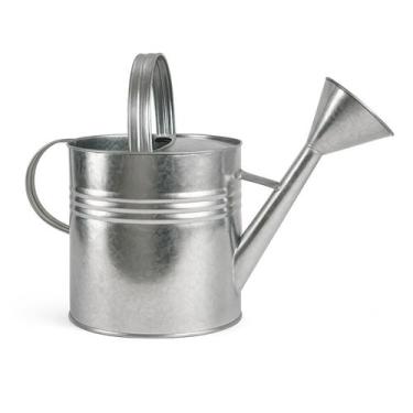 Imagem de Regador de Água 10 Litros em Aço Galvanizado - Jardim, Horta e Decoraç