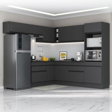 Imagem de Armário De Cozinha Completa De Canto Mp2105.895 Preto