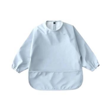 Imagem de Babadores Impermeáveis Para Bebês Meninos E Meninas Com Mangas Longas,