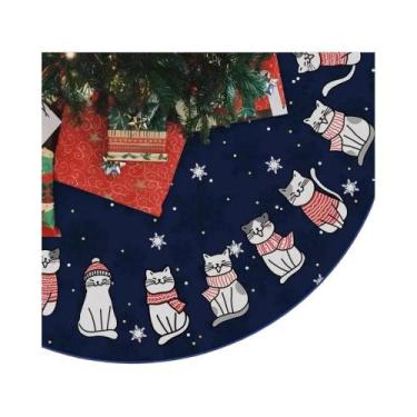 Imagem de Saia Para Árvore De Natal Gato Preto Para Amantes De Animais De Estima