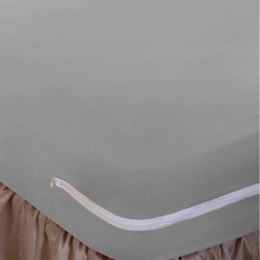 Imagem de Capa Protetora para Colchão Casal Algodão Atlântica Bege