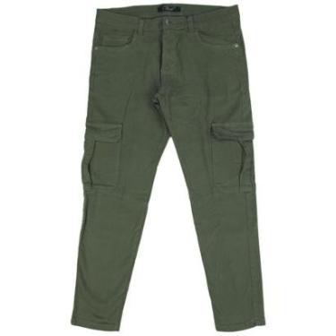 Imagem de Calça Cargo Rock Soda Fit Street Verde - Masculino-Masculino