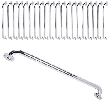 Imagem de Barra de Apoio Alca 80cm Kit 20 Uni Cadeirante Idoso Deficiente Acessibilidade Box Banheiro Segurança Corrimao Corredor