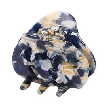 Imagem de Clipes De Cabelo Em Acetato Colorido Em Forma De Losango Para Mulheres