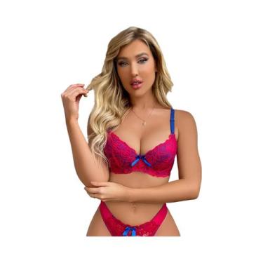 Imagem de Sutiã Push up De Renda Estilo Francês Para Mulheres, Confortável E Res