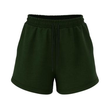 Imagem de Bermuda de Moletinho Masculina Casual com Bolsos e Cós com Elástico-Masculino