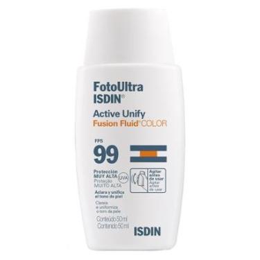 Imagem de Clareador Facial Isdin - FotoUltra Active Unify Fusion Fluid Color FPS 99 50ml-Unissex