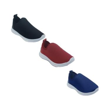 Imagem de Kit 3 Pares Tênis Infantil Menino Escolar Calce Fácil-Masculino