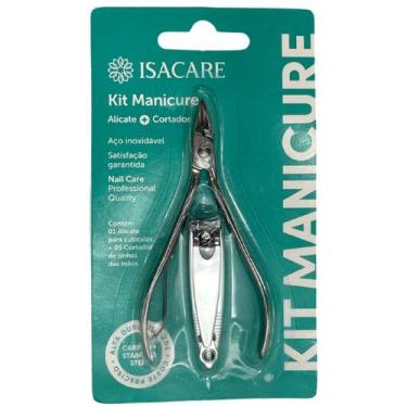 Imagem de Kit Manicure Alicate + Cortador Ref. 00381 Isacare