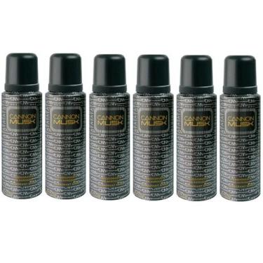 Imagem de 6 Desodorante Canon Musk Argentino Importado Aerosol 250ml
