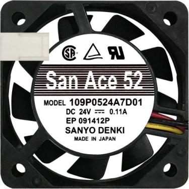 Imagem de Cooler 109P0524A7D01 24V 0.11A 2.64W 3 Fios 3P 50X50X15 B2 - Sunon