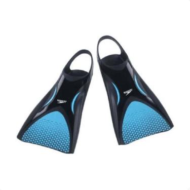 Imagem de Nadadeira Speedo Power Fin - Preto/Azul, 37/39