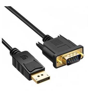 Imagem de Cabo DisplayPort X VGA 1,8m Compatível com PC e Monitor - TEBERA  SB