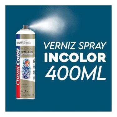 Imagem de Verniz Spray para Uso Geral Incolor 400ml / 250g ChemiColor