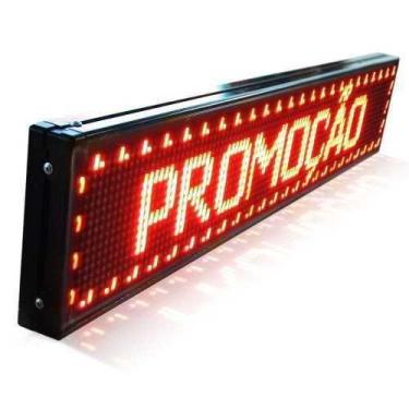 Imagem de Letreiro Luminoso Painel Led Digital 1m X 20cm Wifi - Mundo de LED, Ve