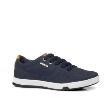 Imagem de Sapatênis Infantil Masculino Pegada 370418, Azul marinho, 29