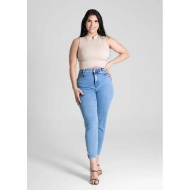 Imagem de Calça Jeans Feminina Sawary Mom - 281007, Azul, 36