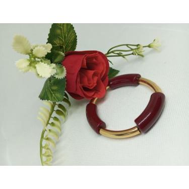 Imagem de Bracelete bicolor vermelho e dourado - Le Pettit