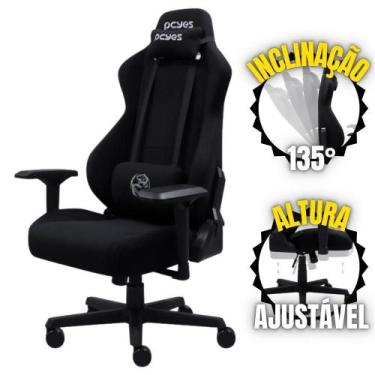 Imagem de Cadeira Gamer Escritório Rosa Pink Mad Racer V8 Turbo Pcyes Com Rodas 