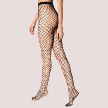 Imagem de Meia Calça Lupo Arrastão Trend 5095, Preto, Único