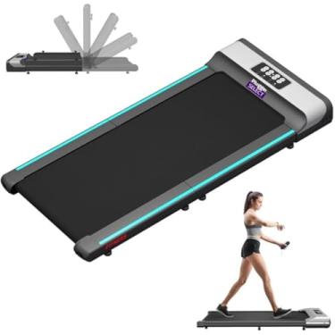 Imagem de Esteira Elétrica Portátil Dobrável Ergométrica Fitness Corrida Caminhada Home Office Pluggei Select (220v)