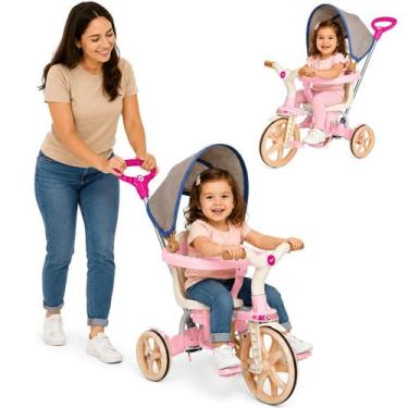 Imagem de Triciclo Ciclito 2 em 1 Calesita com Pedal e Empurrador Collor