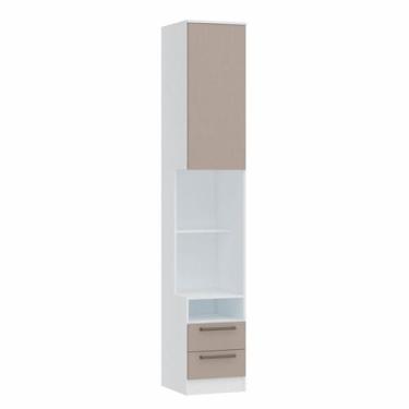 Imagem de Mesa de Cabeceira Modulada Reto 1 Porta 2 Gavetas Requinte+ 100% MDF B