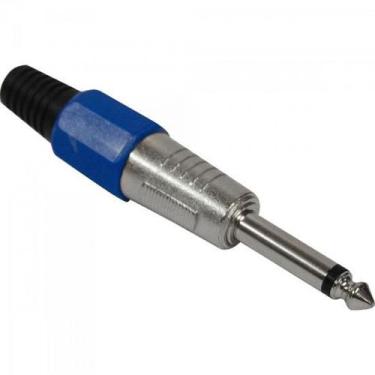 Imagem de Plug P10 Macho Mono PGPZ0021 Azul Storm - PCT / 5