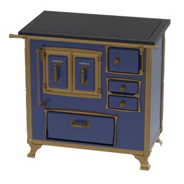 Imagem de Fogao a Lenha Venax GII n 1 Renaissance Premium Azul SE