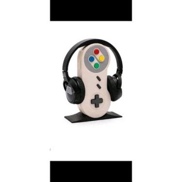 Imagem de Porta Fone Retrô SNES  Suporte Headset Gamer Exclusivo Decoração Geek(