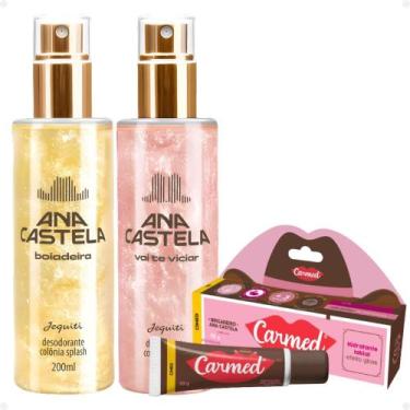 Imagem de Kit Ana Castela: 2 Body Splash Jequiti 200ml e 1 Hidratante Labial Car